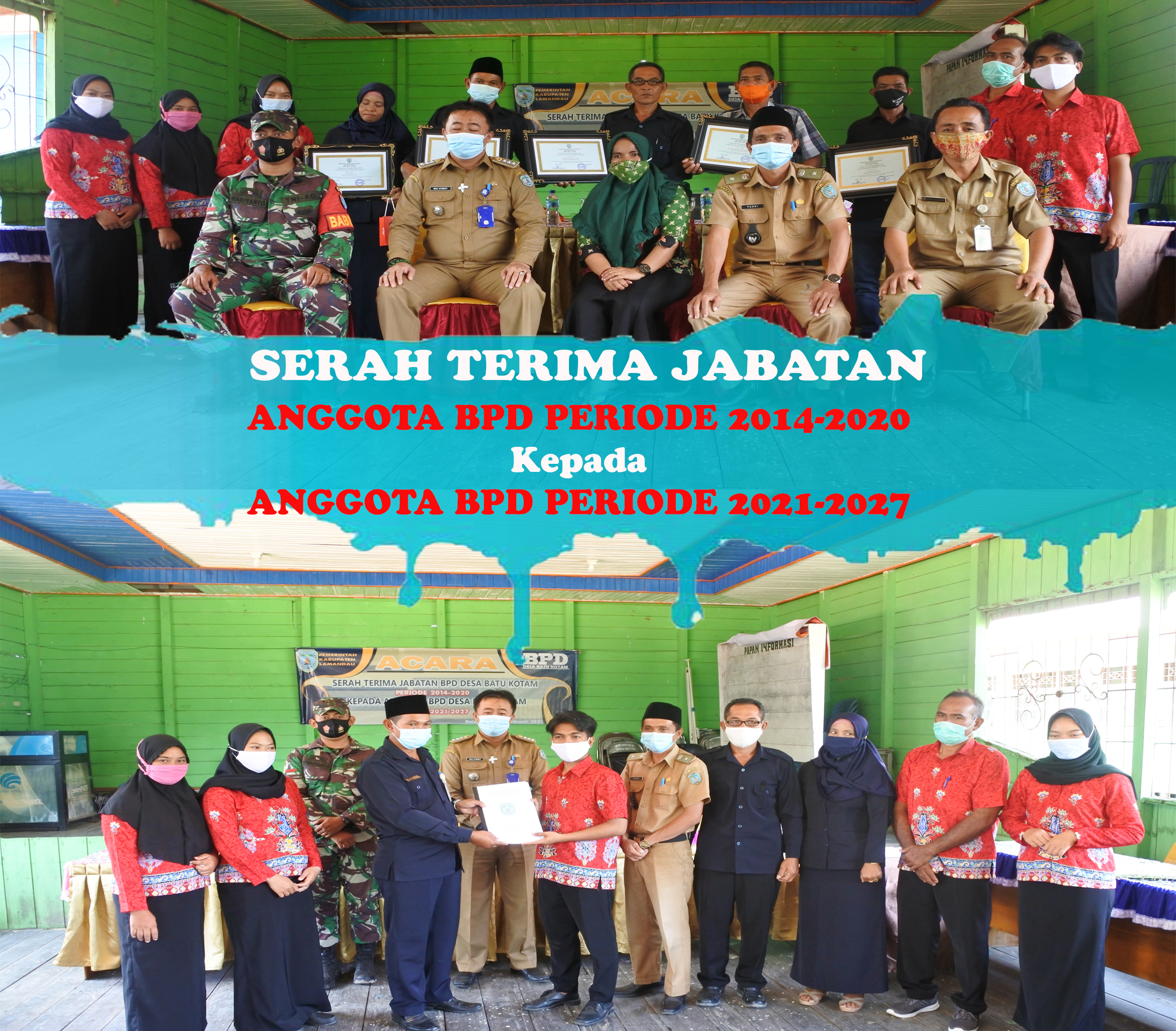 SERAH TERIMA JABATAN ANGGOTA BPD DESA BATU KOTAM